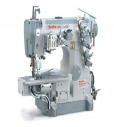 Máy trần 3 kim 5 đế trụ, dao xén trái Sunsir SS-C600-35AB