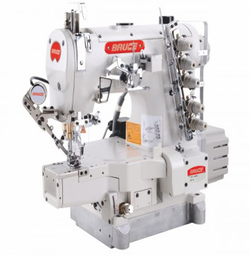 Máy trần đè đầu túm 3 kim 5 chỉ điện tử, cắt chỉ và nâng chân vịt bằng điện BRC-664BD2-01GBx356/UT