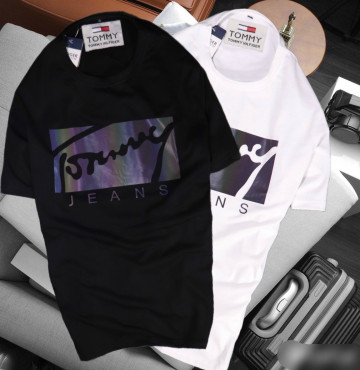 Áo thun cổ tròn tommy dạ quang