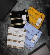 ÁO THUN CỔ TRÒN SỌC ZARA MAN