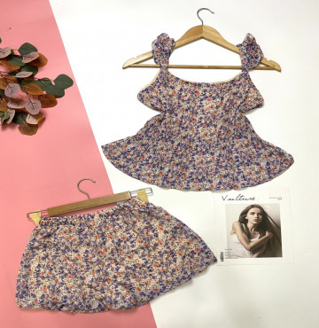 bán sỉ đồ bộ nữ quần đùi dập ly voan