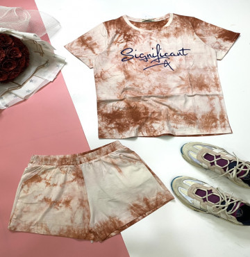 bán sỉ đồ bộ nữ áo loang màu quần đùi