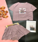 bán sỉ đồ bộ nữ quần đùi giả váy in hình