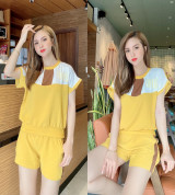 bán sỉ đồ bộ nữ quần đùi vải đũi