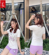 bán sỉ đồ bộ nữ quần đùi thun cotton gấu