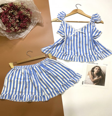 bán sỉ đồ bộ nữ áo sát nách quần đùi vải lụa