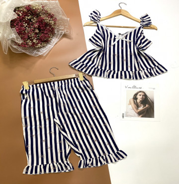 bán sỉ đồ bộ nữ 2 dây quần lỡ vải lụa