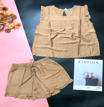 bán sỉ đồ bộ nữ quần đùi vải xô màu