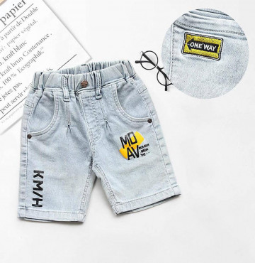 Bán sỉ quần jean lửng in chữ-QT2030601