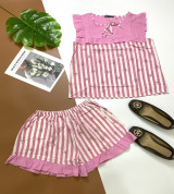 bán sỉ đồ bộ nữ quần đùi sọc