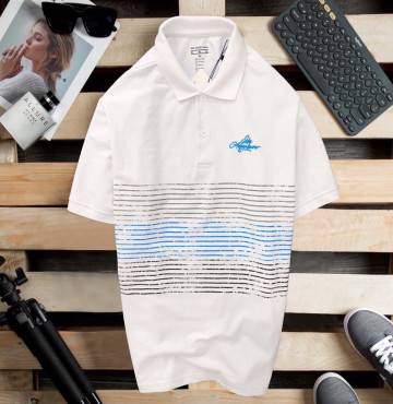 Bỏ buôn áo thun nam cá sấu in sọc