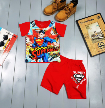 Bán buôn bộ thun superman cho bé