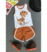 Bán buôn bộ bé trai sát nách hình khủng long