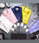 Bỏ sỉ áo sơ mi đũi tay cổ trụ