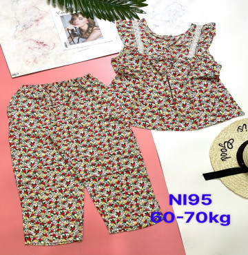 bỏ sỉ đồ bộ áo hoa quần lỡ size to