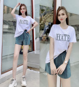 bán sỉ set bộ nữ áo thun cotton quần dập ly