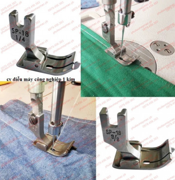 Chân vịt may diễu hoặc may mí máy công nghiệp 1cm