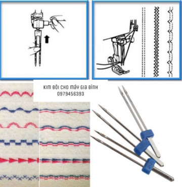 Kim đôi sử dụng cho máy may gia đình- bộ 3 cái