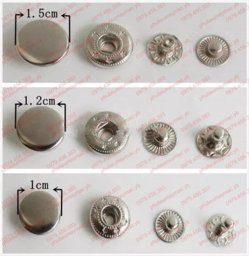 Cúc bấm 4 thành phần 12mm- gói 40 bộ