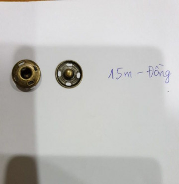 Cúc bấm khâu loại to- 15mm- gói 10 cái