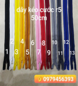 Dây khoá kéo HKK cước R5- 50cm