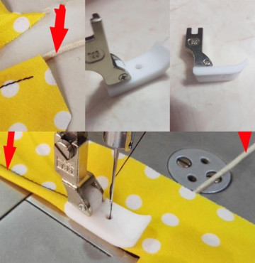 Chân vịt nhựa 1 lỗ- chân vịt mù T35 máy may công nghiệp