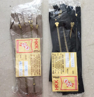 Dây khoá quần đồng HKK - 12 cái/túi- 12cm