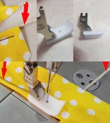 Chân vịt nhựa 1 lỗ- chân vịt mù T35 máy may công nghiệp