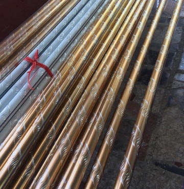 Thanh treo rèm phi 32- dài 1m- Vàng đồng