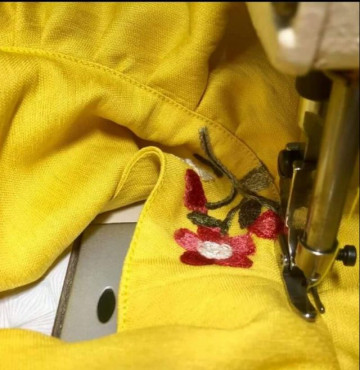 Chân vịt mẹ bồng con, dùng may mí nhỏ, dây kéo dùng cho máy may công nghiệp