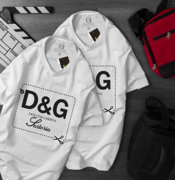 bỏ buôn áo thun nam nữ d&g cổ tròn