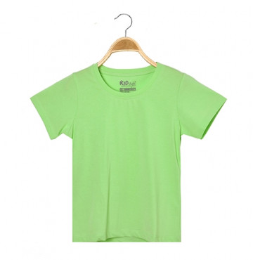 bán sỉ áo thun trơn trẻ em cổ tròn tay ngắn (Màu xanh bơ)