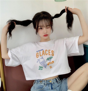 bán sỉ mẫu áo croptop glaces