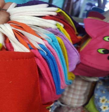 Thun ống dùng may khẩu trang vải sợi 5mm