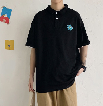 bỏ buôn áo thêu hoa cúc xanh