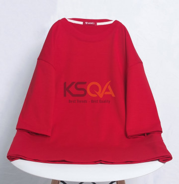 bán sỉ áo thun trơn tay lỡ màu đỏ