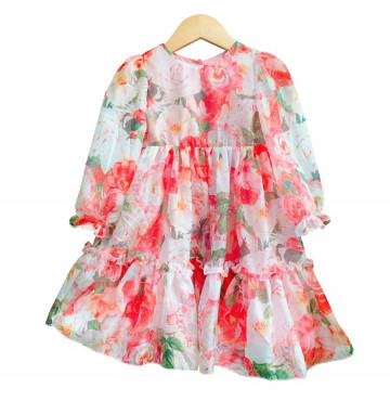 bán buôn váy tơ hoa hồng