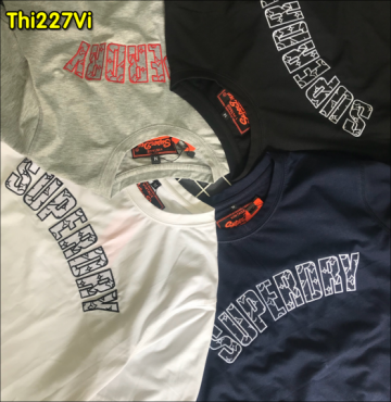 Bỏ sỉ áo thun cổ tròn thêu  SUPER DRY