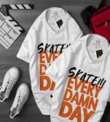 bán buôn áo thun nam nữ skate cổ tròn