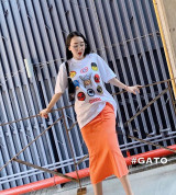 bỏ buôn áo thun form rộng sticker