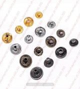 Cúc bấm 4 thành phần 10mm- gói 40 bộ- Màu vàng