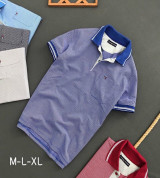 bỏ buôn áo sọc tommy phối túi có cổ