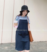 bán sỉ set yếm xanh navy cực sang