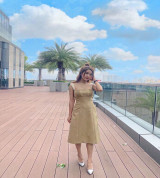 buôn sỉ đầm nude ren vai sang trọng