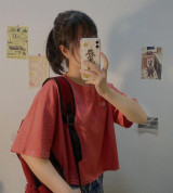 bỏ sỉ áo croptop thêu trái đào