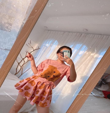 bán sỉ set đồ bộ short gấu con cute