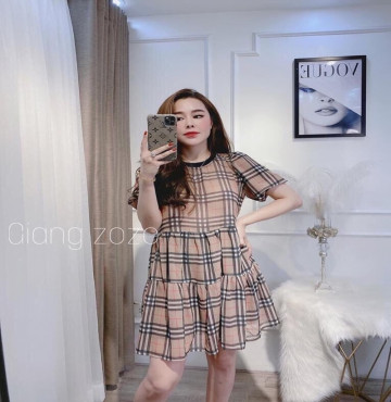 bán buôn đầm baby doll sọc