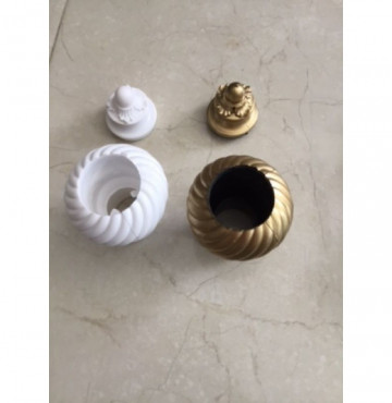 30 bịt xoắn màu vàng đồng