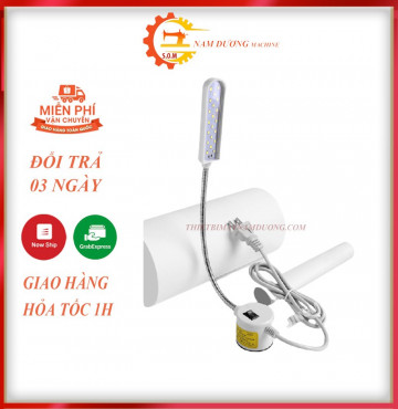 Đèn led - đèn máy may công nghiệp -đèn led 20 bóng có nam châm -Đèn máy khâu