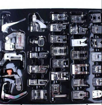 Bộ 32 chân vịt loại tốt chuyên dùng cho máy may gia đình may được nhiều đường may